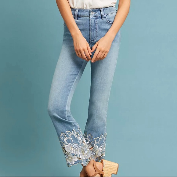 Anthropologie Denim - EUC Pilco & The Letterpress Anthropologie High Rise Bootcut Embroidered Jeans!
